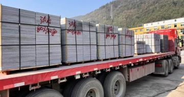 平顶山 芝麻灰地铺石出货日常