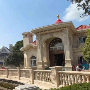 平顶山 黄金麻花岗岩欧式别墅