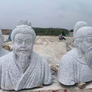 平顶山 白麻花岗岩石材人物立体雕刻