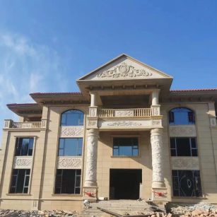 平顶山 黄金麻花岗岩别墅外墙干挂