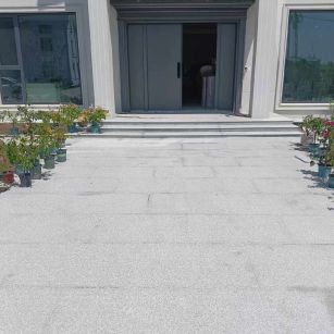 平顶山 芝麻白花岗岩地铺石地面铺装