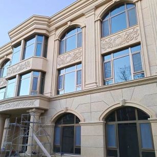 平顶山 黄金麻花岗岩别墅外墙干挂