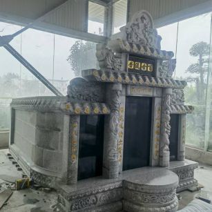 平顶山 芝麻白墓碑效果展示图