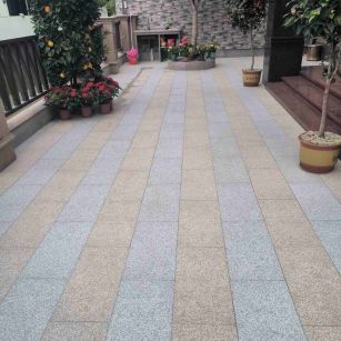 平顶山 黄金麻白麻荔枝面庭院铺装展示