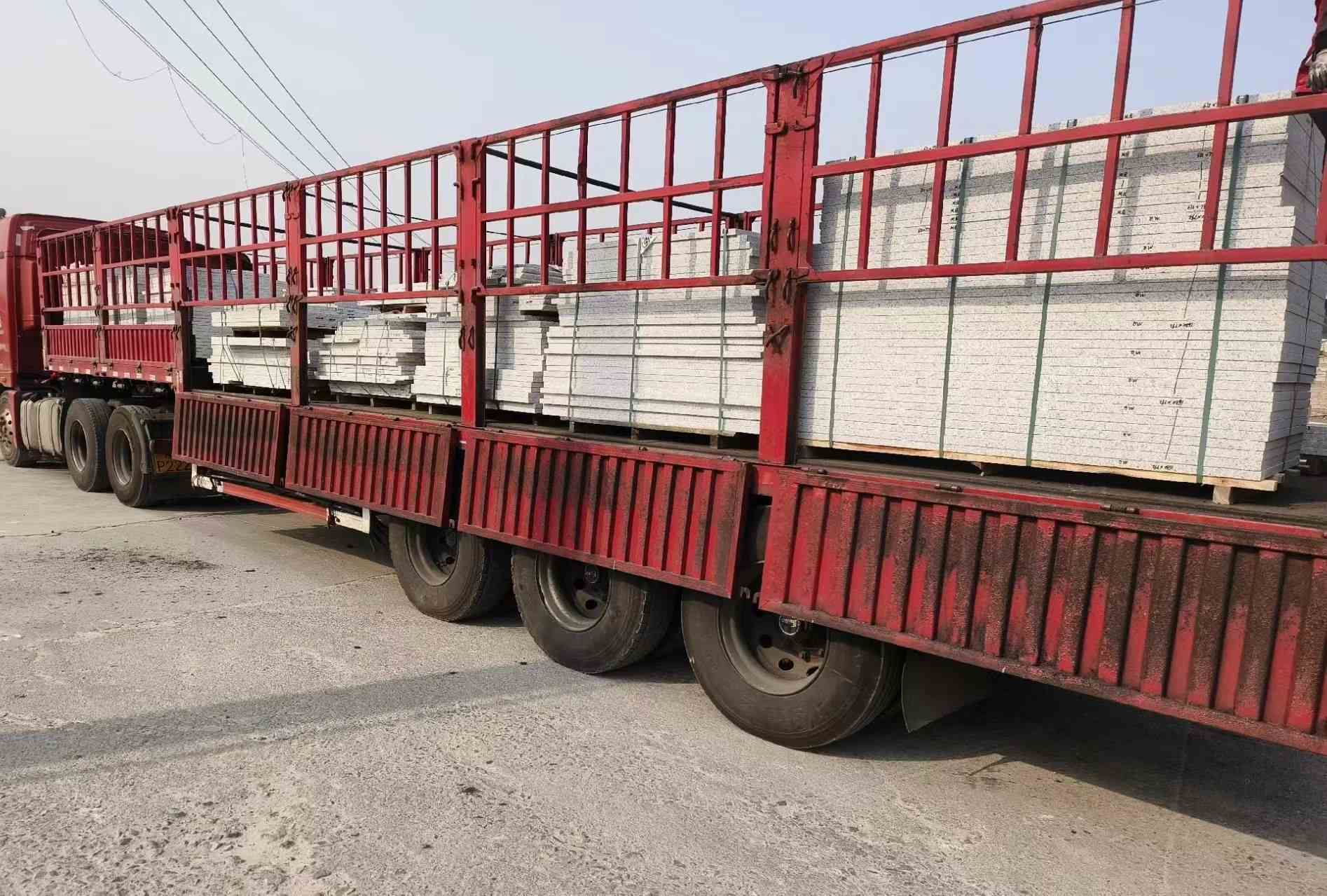 平顶山 白麻荔枝面外墙干挂，工厂装车日常