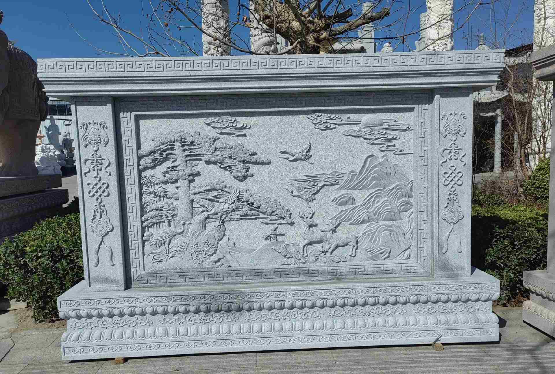 平顶山 芝麻白大型照壁，屏风，影壁