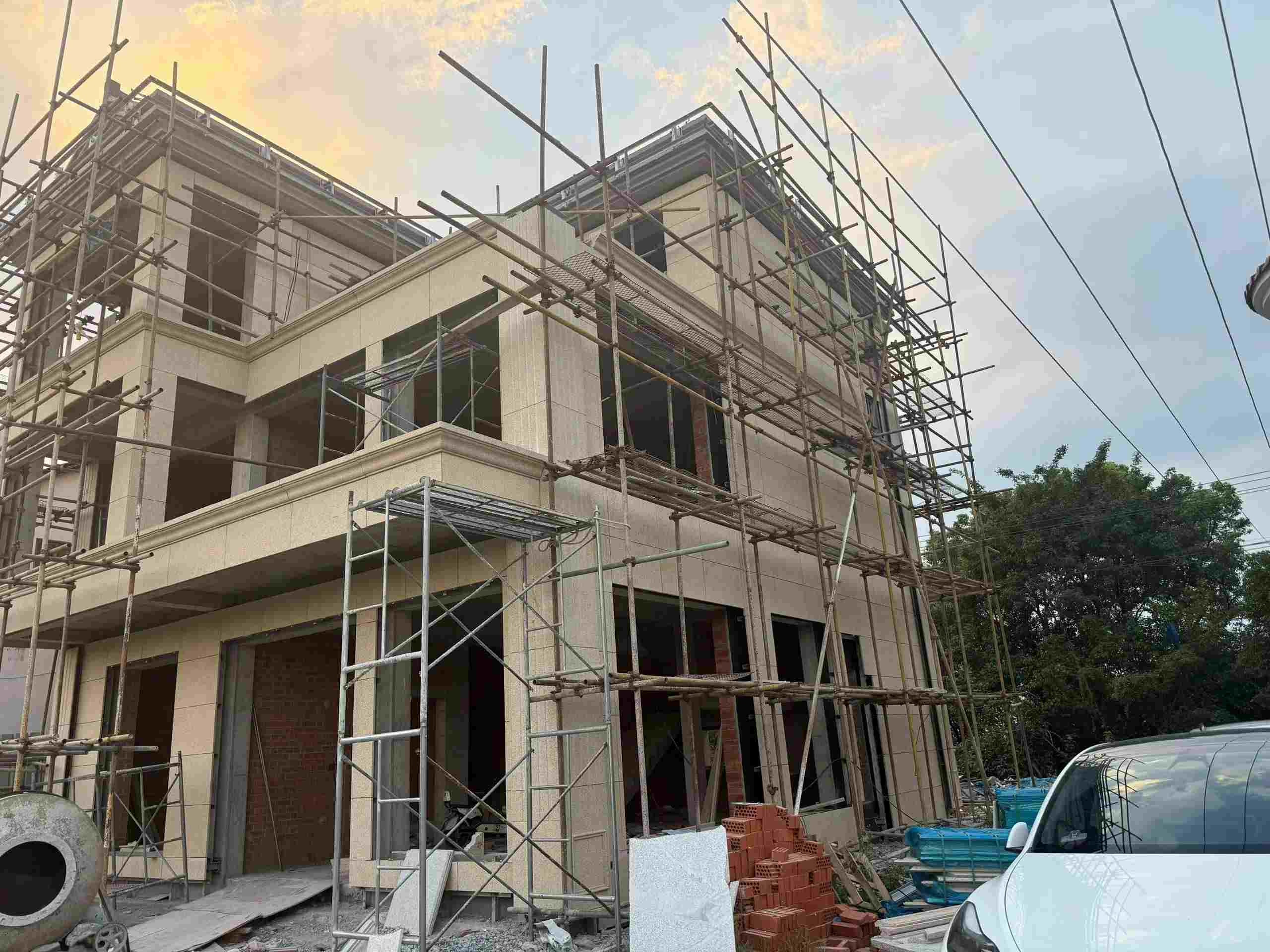 平顶山 黄金麻荔枝面花岗岩外墙干挂