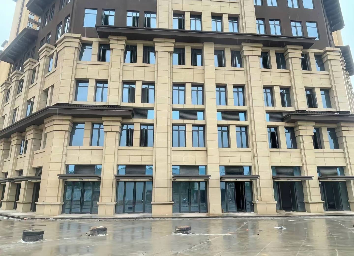 平顶山 黄金麻花岗岩荔枝面小区外墙干挂