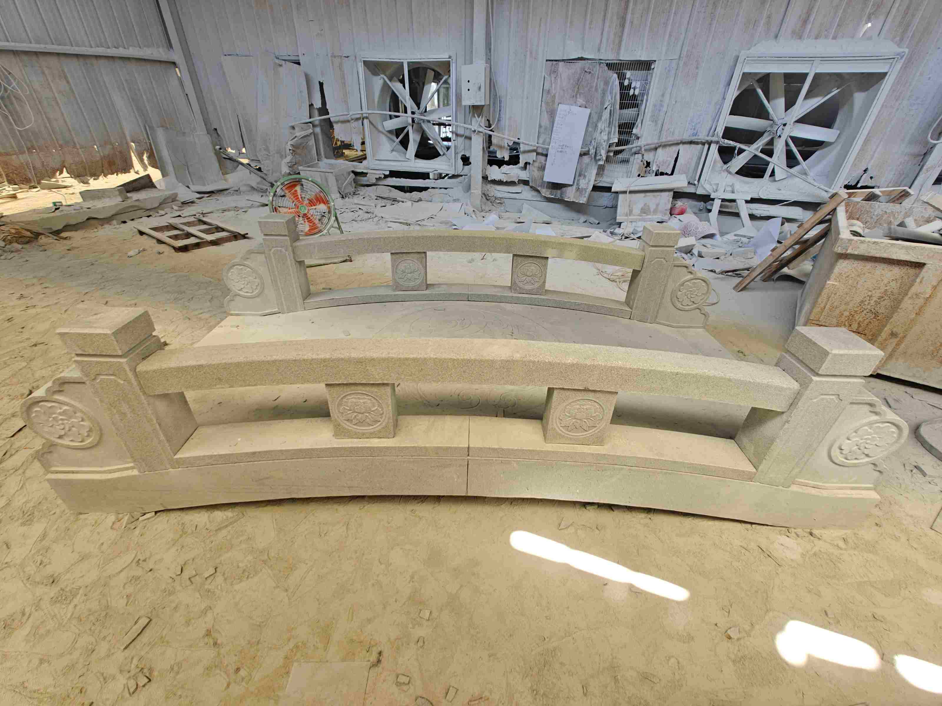 平顶山 芝麻灰花岗岩异形加工-拱桥，石桥