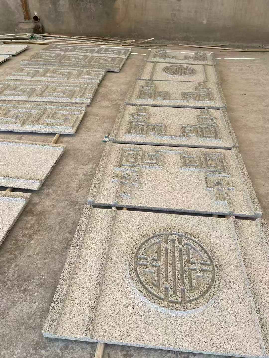 平顶山 白麻花岗岩外墙立面雕刻板