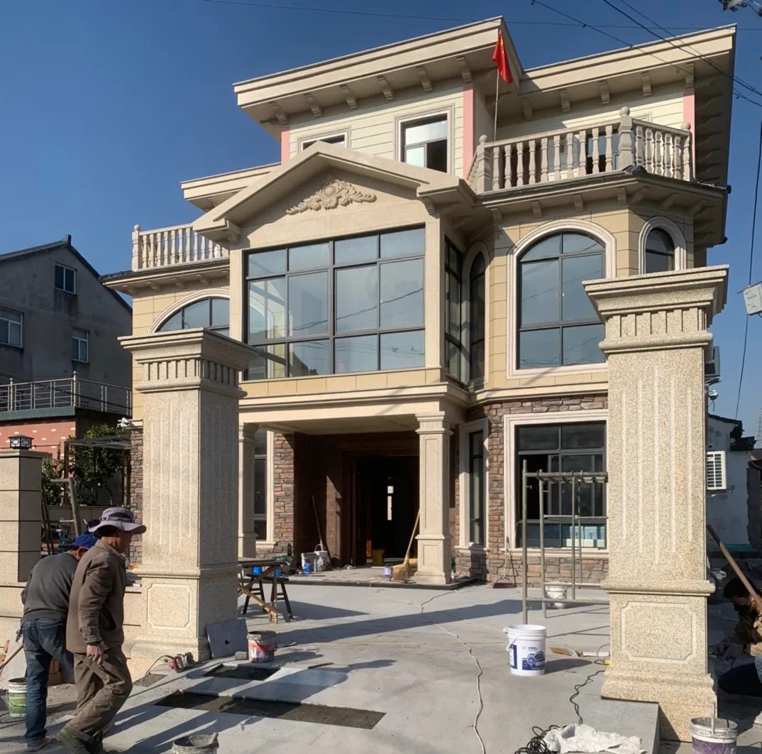 平顶山 黄金麻花岗岩荔枝面别墅外墙干挂私家专属